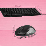 Zebronics Zeb-Companion 107 USB Wireless Keyboard and Mouse Set with Nano Receiver (Black)