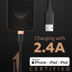 Duracell USB Lightning Apple Certified (Mfi) Braided Sync & Charge Cable