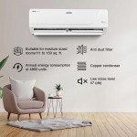 Voltas 1.5 Ton 3 Star, Inverter Split AC(Copper, 4 in 1 Adjustable Cooling, Anti-dust Filter, 2023 Model, 183V Vectra Platina, White)