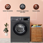 LG 8 Kg 5 Star Inverter Touch panel Fully-Automatic Front Load Washing Machine with In-Built Heater