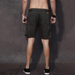 Men Blue Solid Regular Fit Shorts