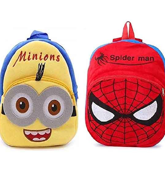 Fasno Cute Kid's Soft Velvet Animal Cartoon School Backpack Bag for Baby Boy/Girl (2-6 Years)