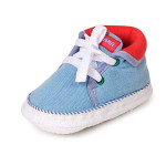 INSTABUYZ Baby Boys & Baby Girls Shoes for Boys & Girls, Infant Shoes for Newborn, First Walking Baby Shoe (6-9 Months) Blue