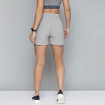 Women Grey Solid Sports Shorts