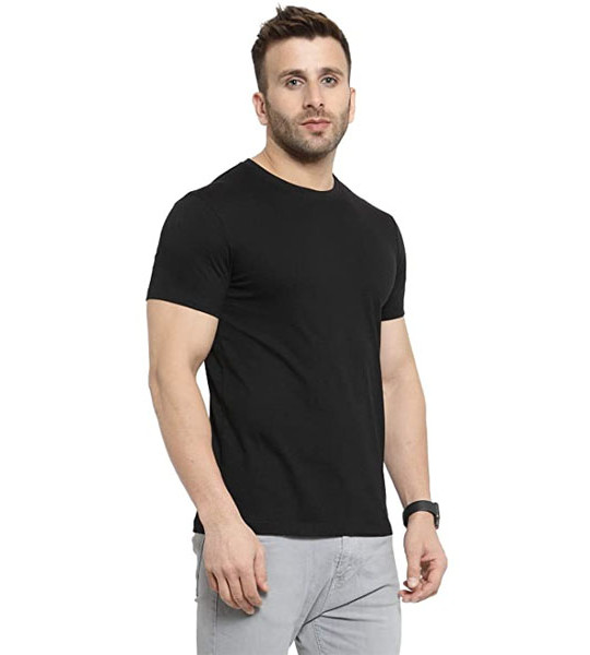 Scott International Men's 100% Cotton Biowash Round Neck T-Shirt