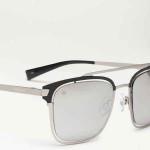 Unisex Browline Mirrored Sunglasses