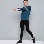 HRX By Hrithik Roshan Training Women Blue Coral Rapid-Dry Solid Sweatshirt