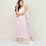 Women Pleated Elasticated Waist Culottes