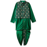 Gubbarey Boy's Synthetic Straight Kurta Pyjama