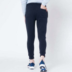 Men Navy Blue Solid Joggers