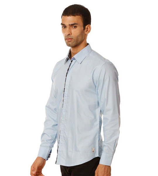 Men Blue Casual Shirt