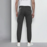 Men Charcoal Grey Slim Fit Cargos Trousers