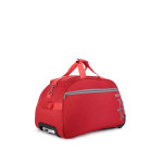 Unisex Red Solid Travel Duffle Bag