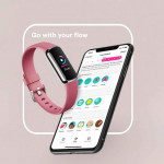 "  Pink Solid Luxe Wellness Tracker Fitness Band"