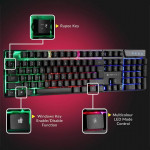 Zebronics Zeb-War Gaming Keyboard and Mouse Combo (Gold Plated USB, Braided Cable)