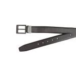 Men Black Solid Belt