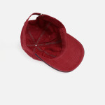 Unisex Maroon Embroidered Baseball Cap